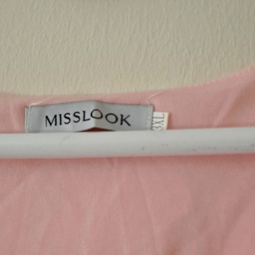 Misslook Pink Lace Dress Size 3XL Midi Dress - Picture 3 of 4